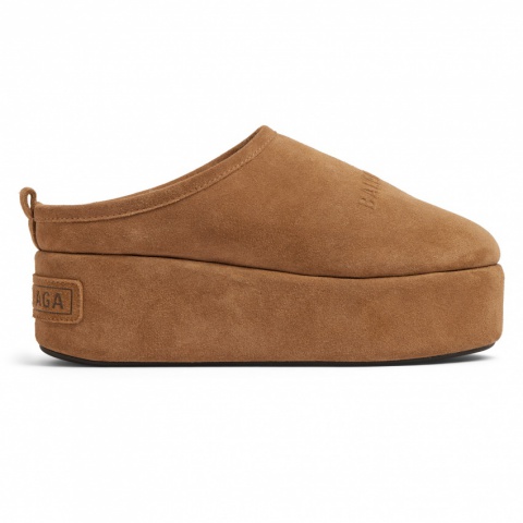 Balenciaga Alaska Soft Mule in Brown